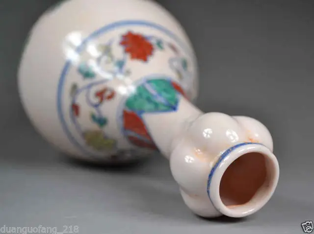 Старый Коллекционные вещи китайский фарфор ручной работы Роспись курица чеснок