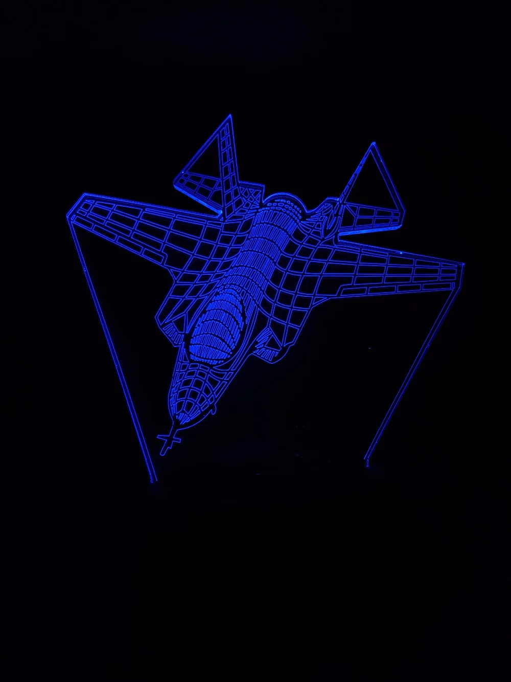 Крутой 3D самолет Ночник LED RC игрушка мальчик подарок воздушная война боец