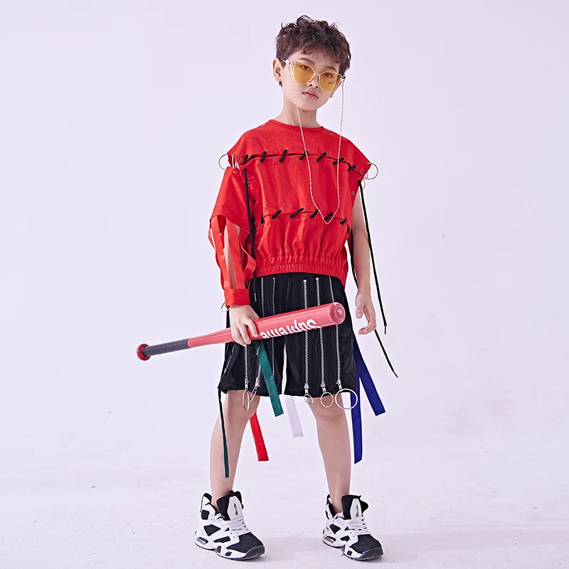 Джазовый костюм для девочек красивый мальчиков в стиле хип хоп детская одежда