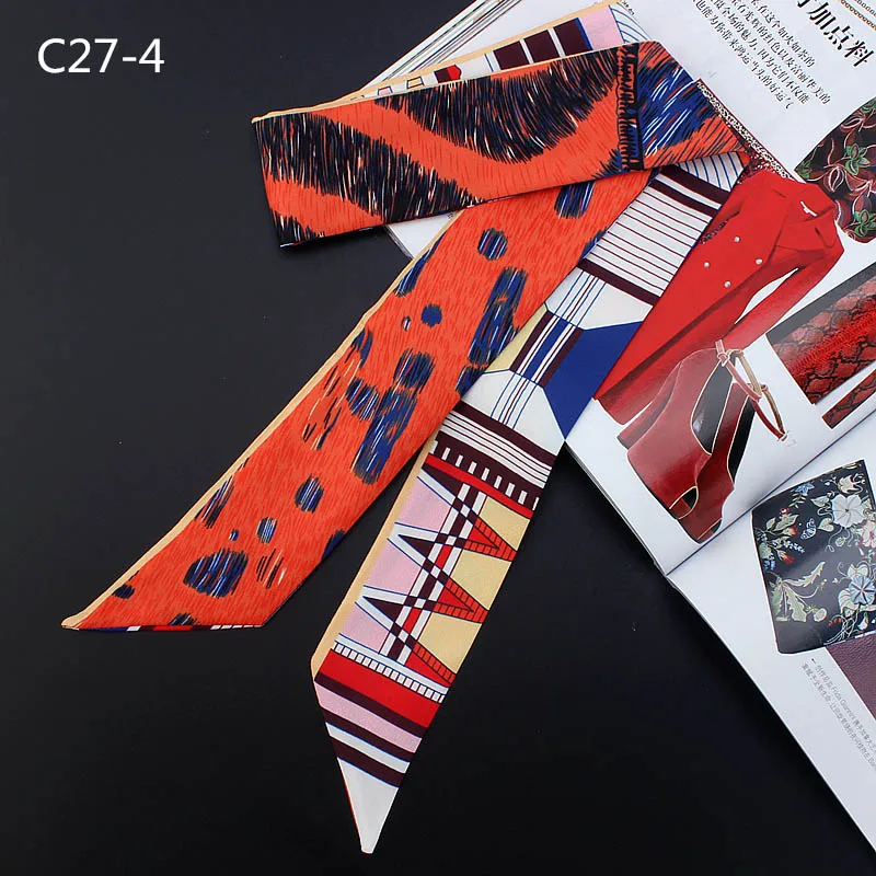 Бренд YILIAN весна/лето шелковая саржа обтягивающие шарфы с принтом зебры сумка