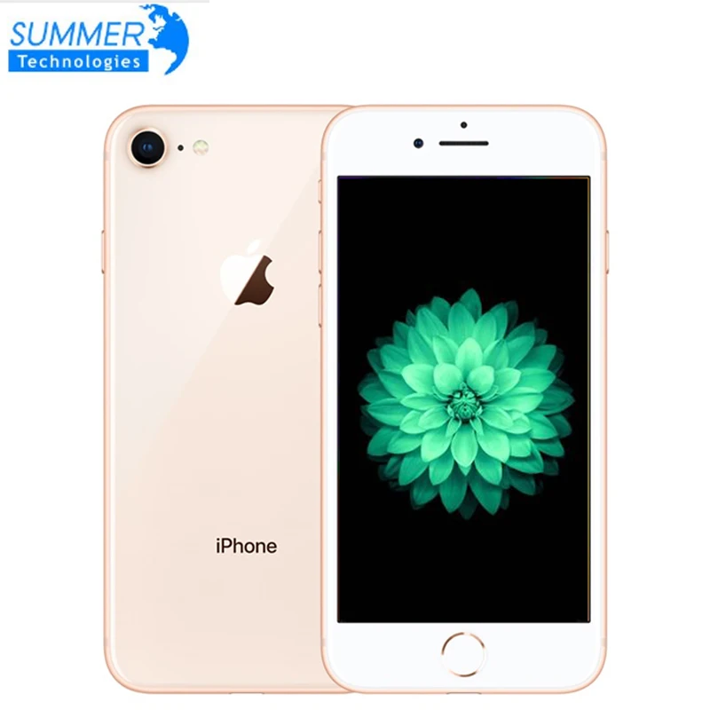 Б/у Смартфон Apple iPhone 8, 2 ГБ, 64 ГБ, разблокированный LTE мобильный телефон, 4,7 дюймов, 12,0 МП, шестиядерный процессор, 2 Гб ram, iOS, отпечаток пальца