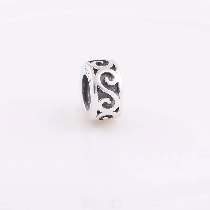 2 шт./лот новый стиль ювелирные гравировочные бусины серебро 925 пробы