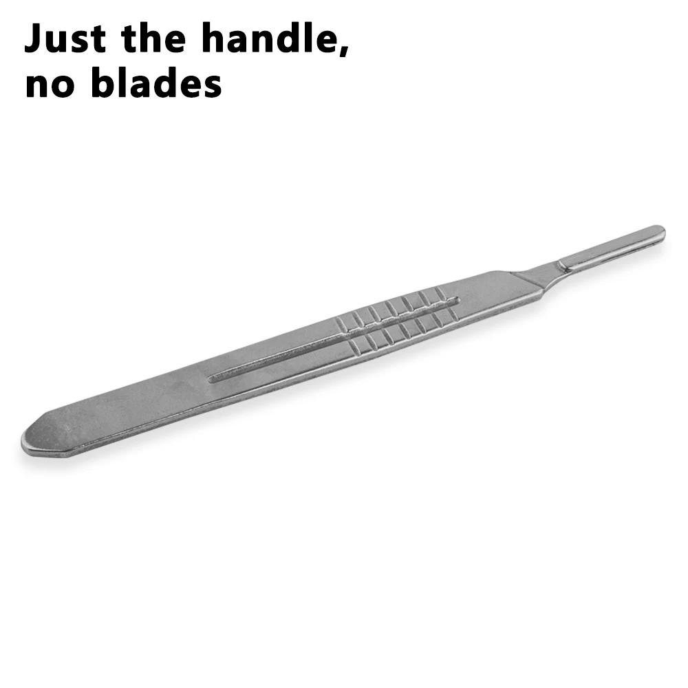 Handle 10 шт. 20#- 23# углеродистая сталь хирургические скальпель лезвия+ 1 шт. 4# ручка скальпель Режущий инструмент для домашнего творчества PCB ремонт животных хирургический нож - Цвет: Handle