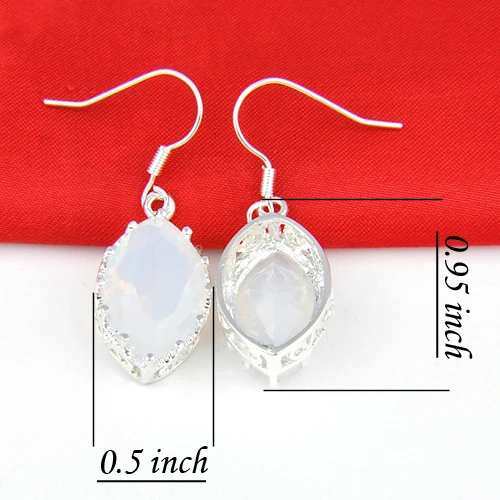 Топ ювелирные изделия акции Классическая лунный камень серьги Модные женские