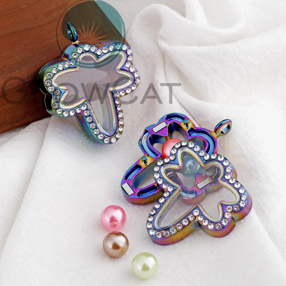 Стеклянное Ожерелье медальон в виде летающего насекомого Стразы жемчужная