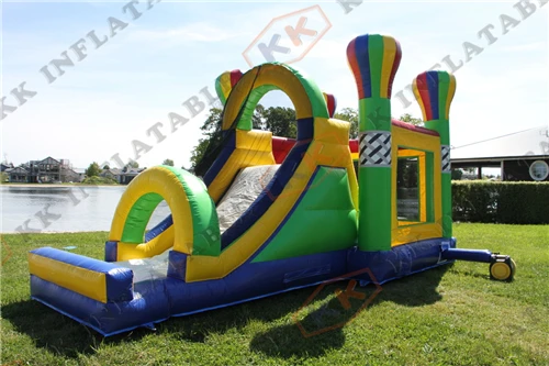 Надувной воздушный шар с двойной горкой для активного отдыха | Игрушки и хобби