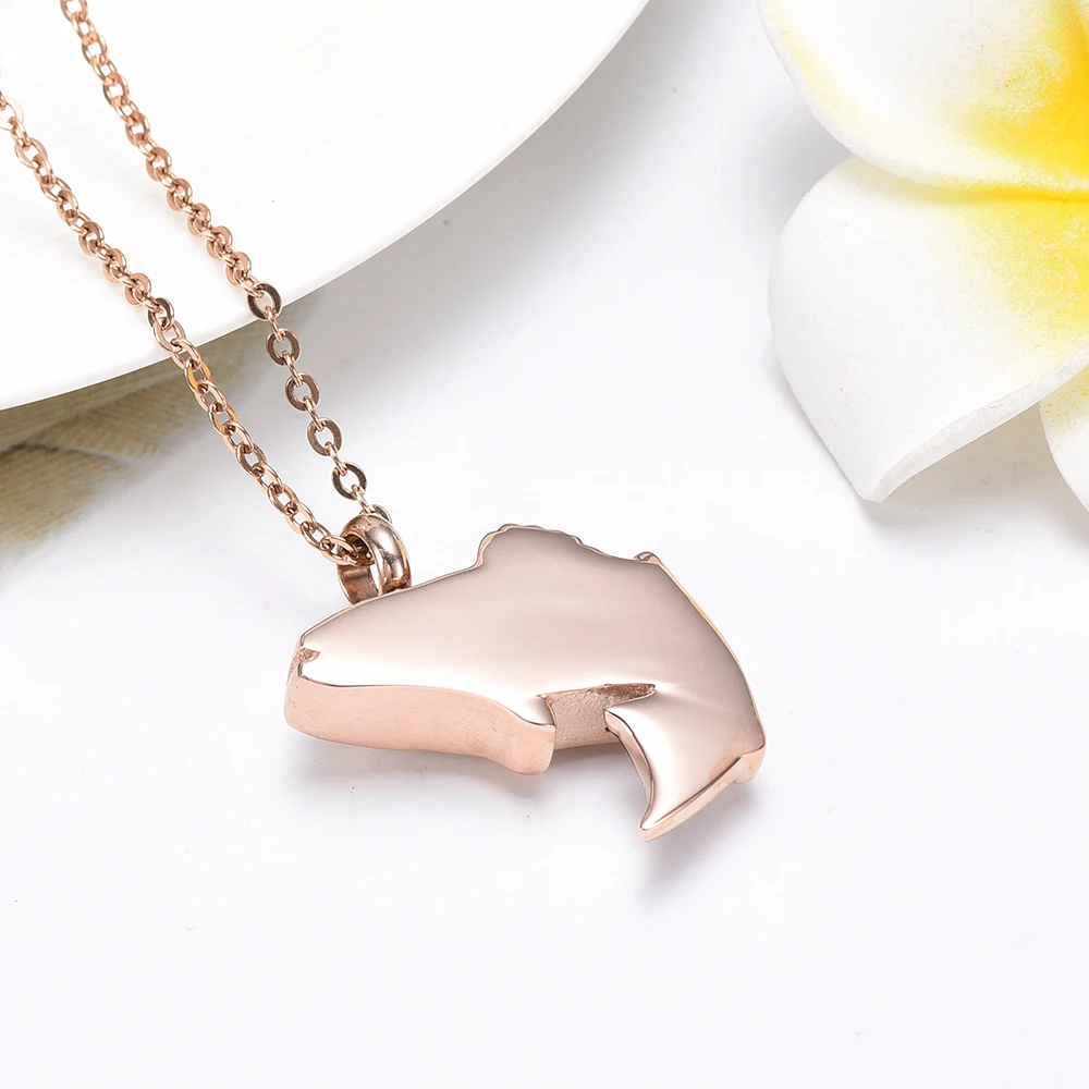 Ожерелье IJD9236 из нержавеющей стали в виде рыбок