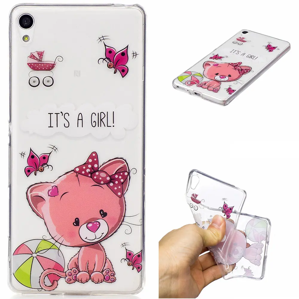Fitted Case for Sony Xperia XA Dual F3111 F3112 F3116 TPU Cat Phone Soft Silicone XperiaXA F 3111 3112 3116 Cases |