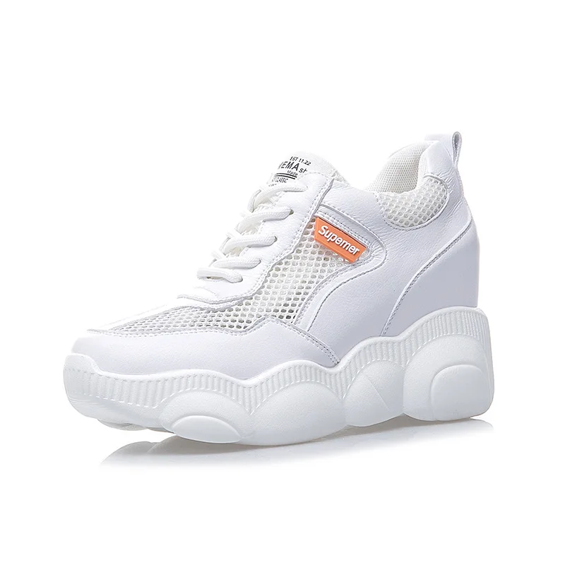 

SWYIVY Women Sneakers Platform 2019 Autumn Fashion White Sneakers Female Shoes Wedges Shoes For Women Casual Shoes Woman High