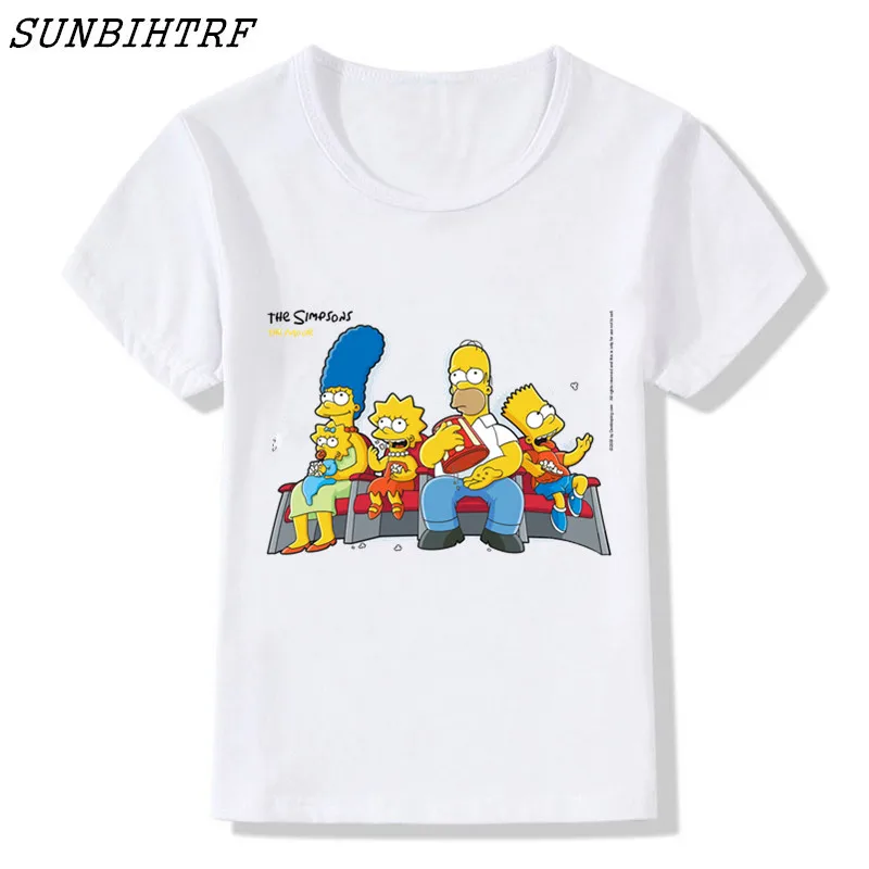 2018 г. Детская футболка с короткими рукавами и круглым вырезом забавным рисунком