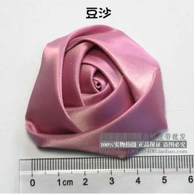 dusty pink 100 шт./упак. Размеры 5 см атласной лентой розы шелковой ткани цветы ручной работы DIY Букеты Свадебные цветок волос Ткань аксессуары - Цвет: dusty pink