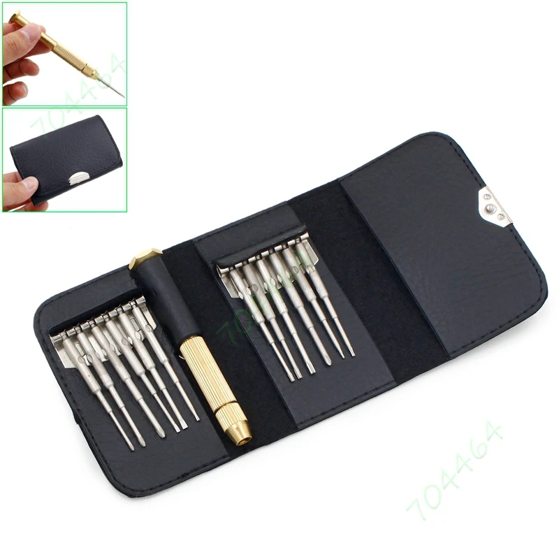 Ремонтный набор инструментов для iPhone Apple со съемной ручкой и насадками Phillips, Flat, Pentacle и Torx с поворотной головкой.