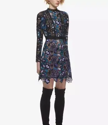 Женское кружевное платье с винтажным принтом модные праздничные платья длинным