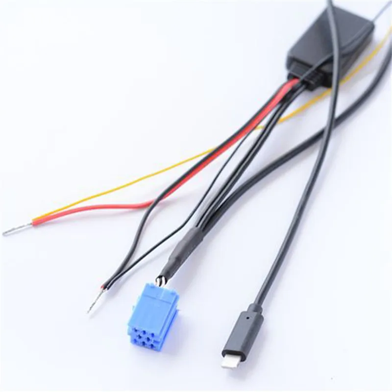 Автомобильный Bluetooth модуль Aux адаптер аудио приемник автомобильный комплект Iso 8Pin