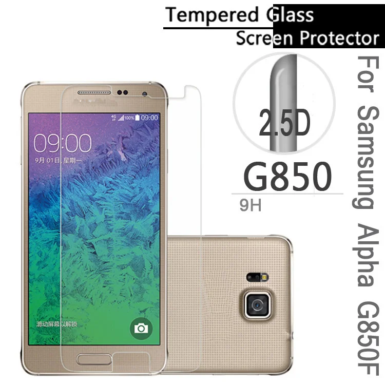 Топ HD закаленное стекло анти-отпечатков пальцев протектор экрана для Samsung Alpha G850F