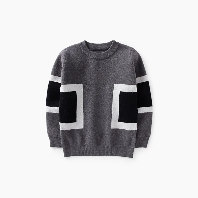 Свитер для мальчиков-подростков 2017 детский вязаный пуловер с длинным рукавом и