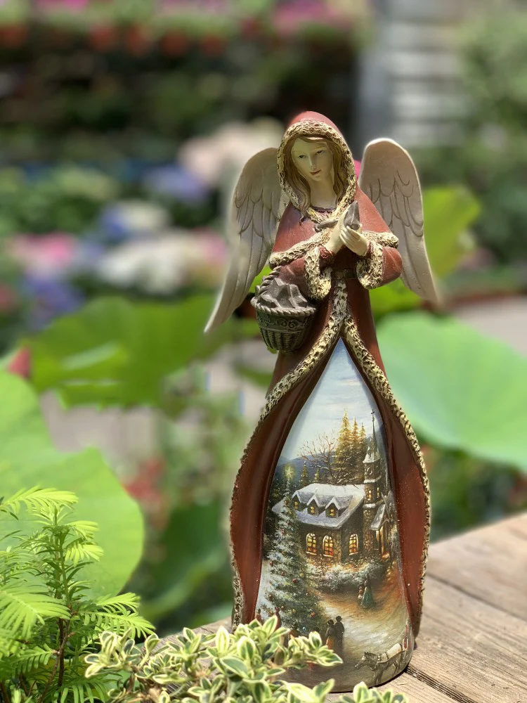 Американский ретро смолы молитва Ангел ночник украшения ремесла для дома