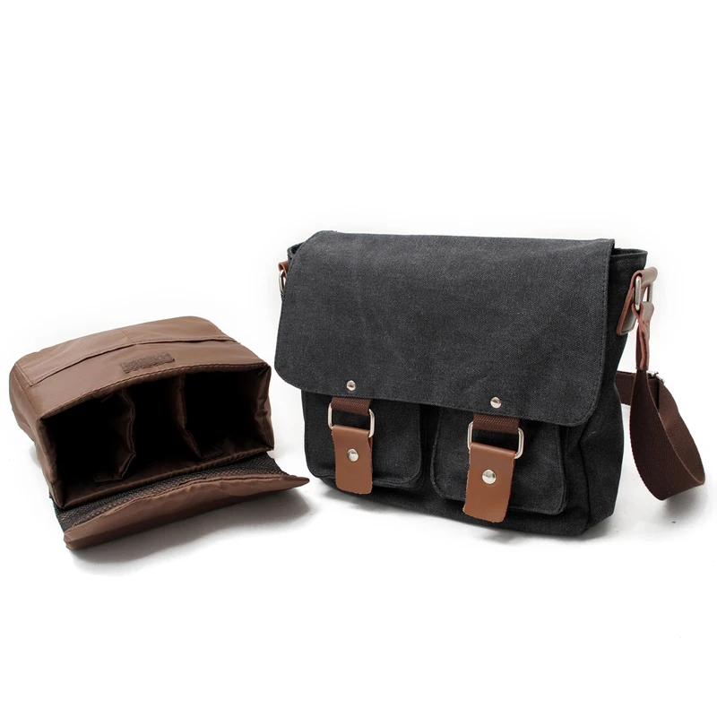 Professional National Geographic DSLR Canvas Camera Bag Travel Photo Single Shoulder for Sony Canon Nikon |