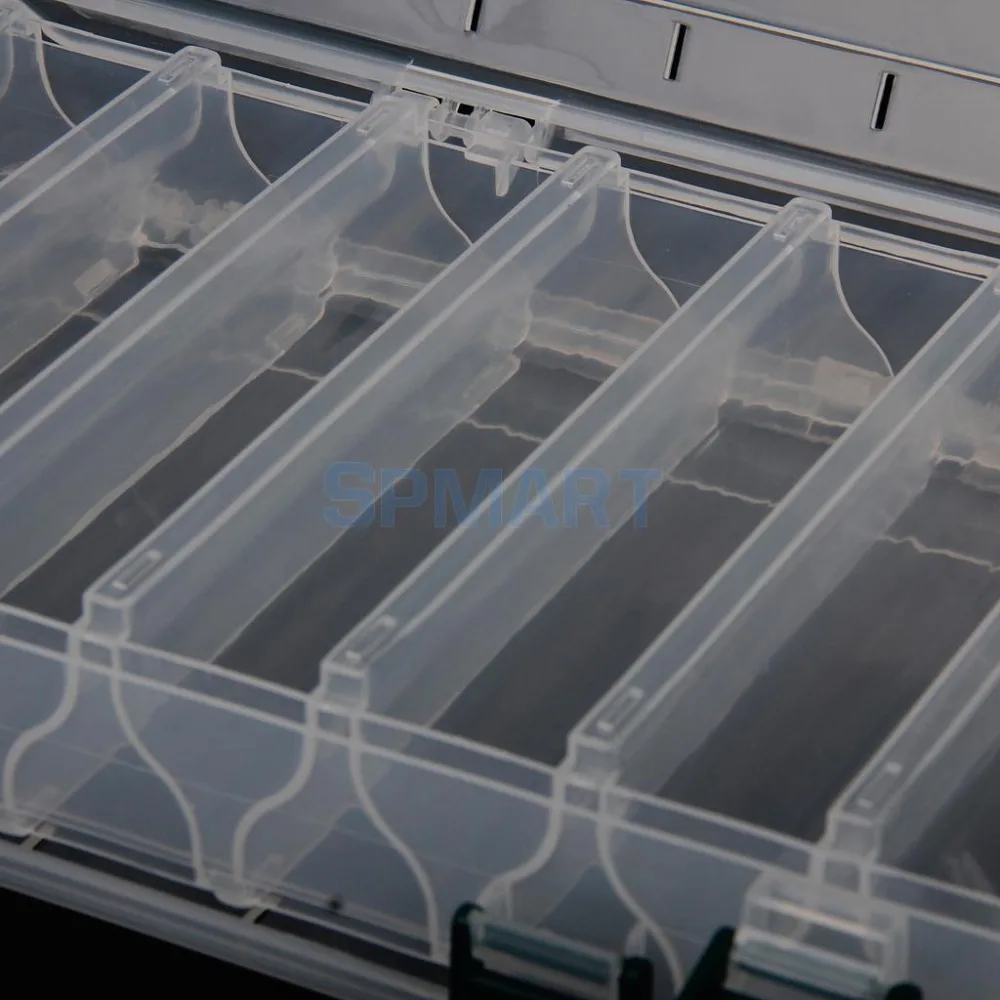 14 отсеков пластиковые ловли приманка приманки снасти Box 2-Side контейнер