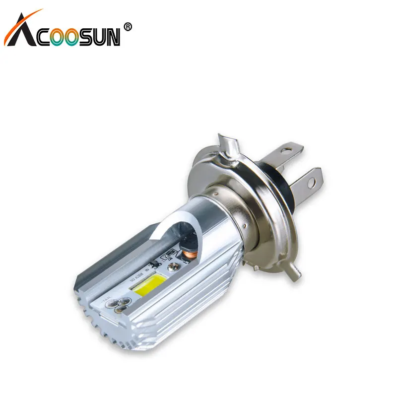 Acoosun moto rcycle H4 светодиодные фары 12 V Бег свет авто аксессуары IP67 Водонепроницаемый