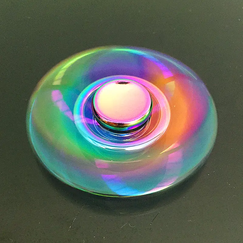 Рог Непоседа Spinner Металлический Радужный Дракон палец руки блесны аутизм СДВГ фокус беспокойство снятия стресса SZJD