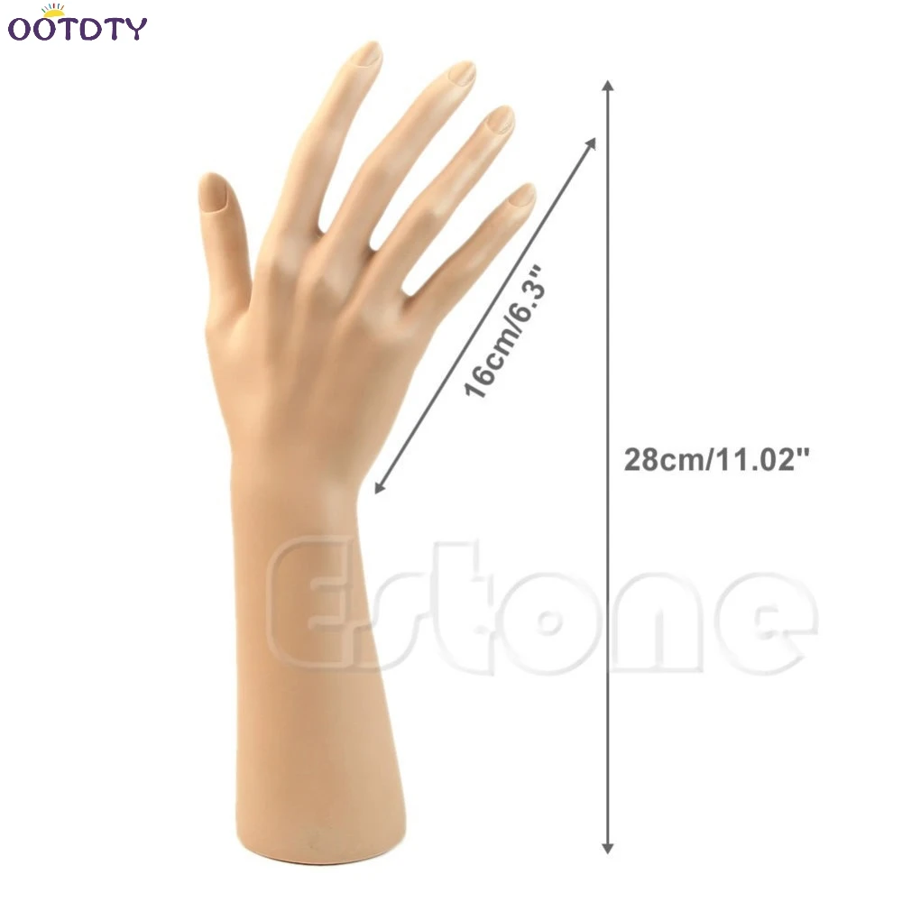 Nail Art Fake Model Watch Ring Bracelet Gloves Stand Display Mannequin Hand | Дом и сад