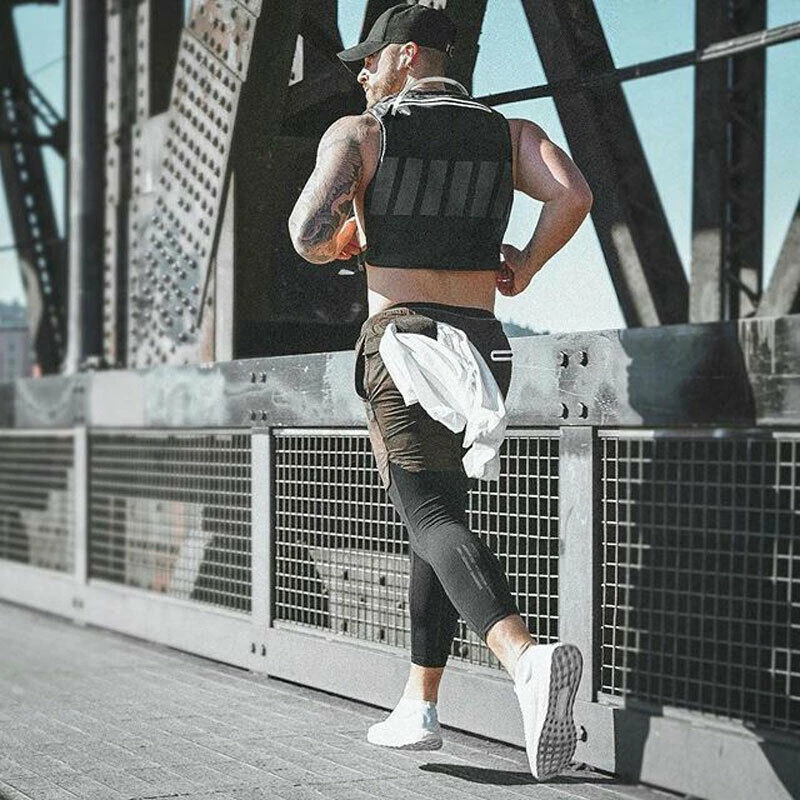 Брюки мужские быстросохнущие спортивные костюм для фитнеса и тренировок
