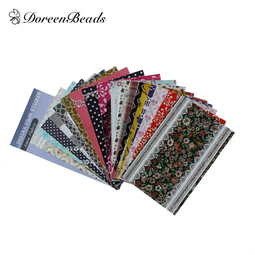 DoreenBeads бумажная многоцветная пленка для творчества наклейки с декором животные