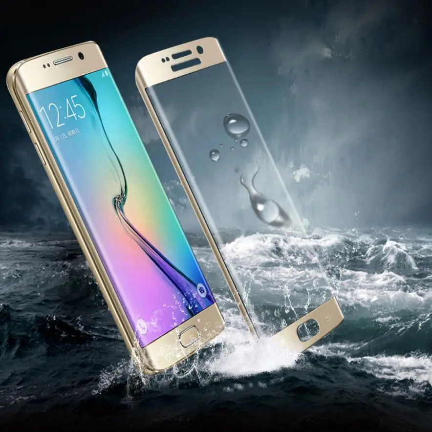 Закаленное стекло с полным покрытием для Samsung Galaxy s6 Edge + Plus G9250 NOV4 | Мобильные
