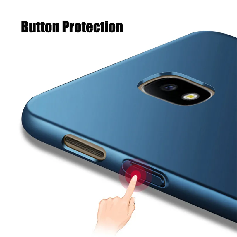 360 Full Protection Matte Hard Case For Samsung Galaxy J5 2017 Back Cover Housing EU J530F J7 Pro Phone Cases | Мобильные телефоны