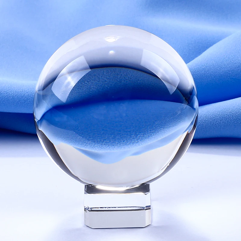 60 мм прозрачный стеклянный шар кварцевый кристалл сфера миниатюрный для