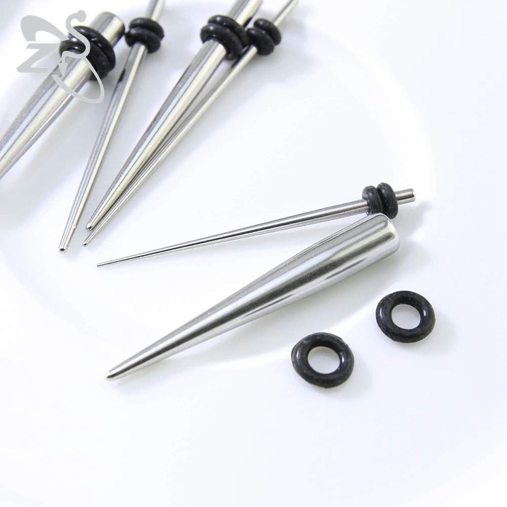 1 пара новый стиль унисекс модные серьги из нержавеющей стали с конической вилкой