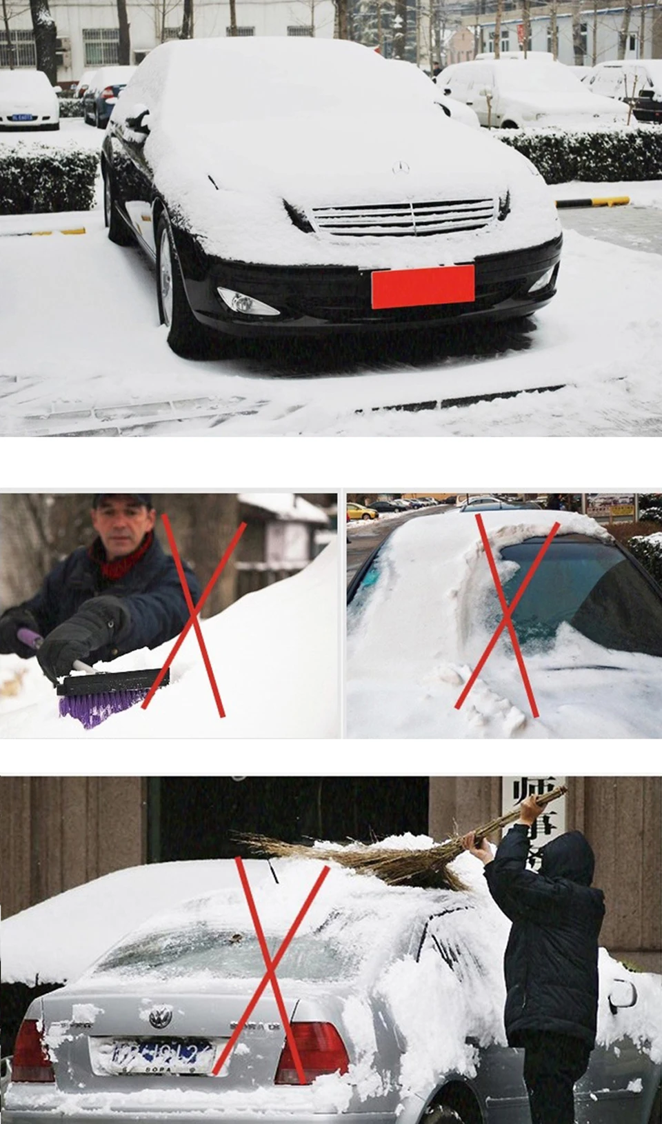 KAWOSEN универсальный автомобильный чехол на лобовое стекло для любой погоды и защиты от солнца, Солнцезащитный чехол для автомобиля подходит для большинства автомобилей CWSC02