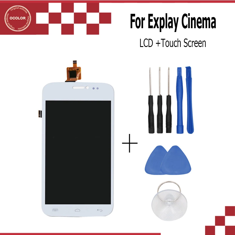 Ocolor белый для Explay cinema lcd и сенсорный экран в сборе идеальный Ремонт Запчасти
