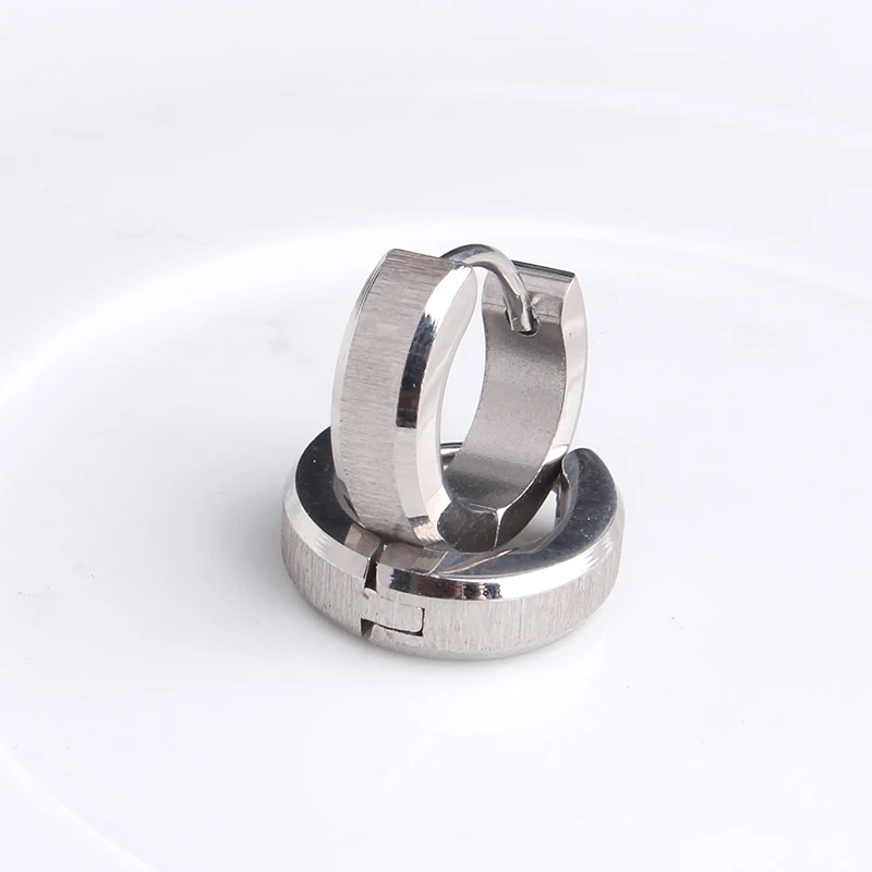 4 мм серебряные серьги гвоздики из нержавеющей стали 316L для женщин и мужчин