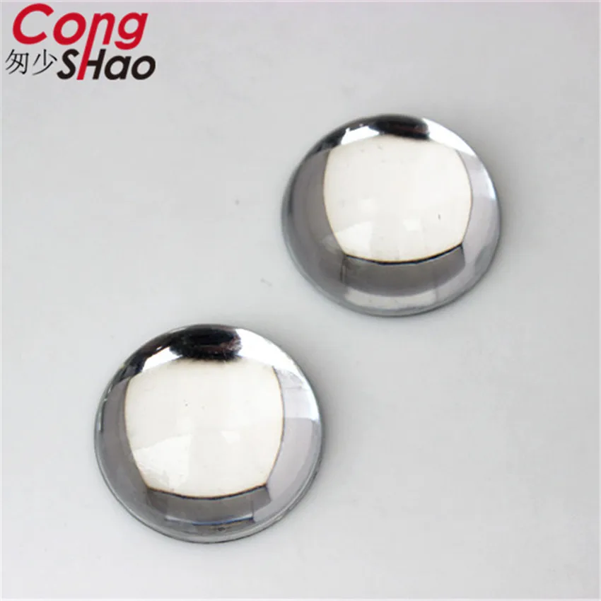 

Cong Shao 7 Size Clear Round flatback Acrylic Rhinestone trim stones and crystals costume applique Button Accessories CS579