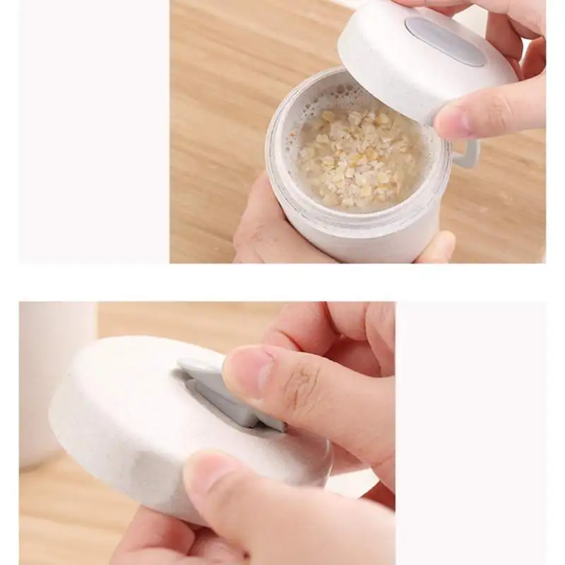 300Ml Wheat Straw Sealed Soup Jar Breakfast Water Milk Cup Portable Insulation With Lid For Travel Office | Дом и сад