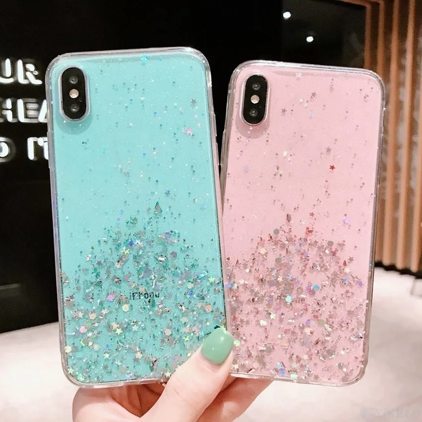 YiKELO Роскошный чехол сверкающий с блестками для Xiaomi mi 8 9 mi 8 lite mi 9 A2 6X мягкий чехол из ТПУ с блестками