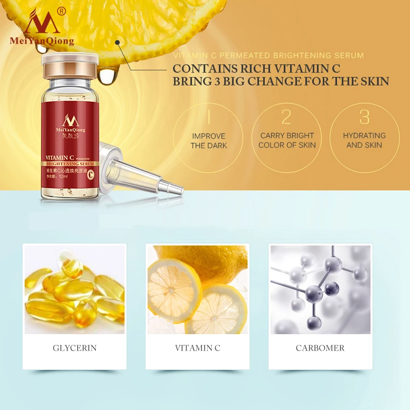 Антивозрастная отбеливающая сыворотка с витамином C 10 мл|face care serum|serum anti acnecream aging |
