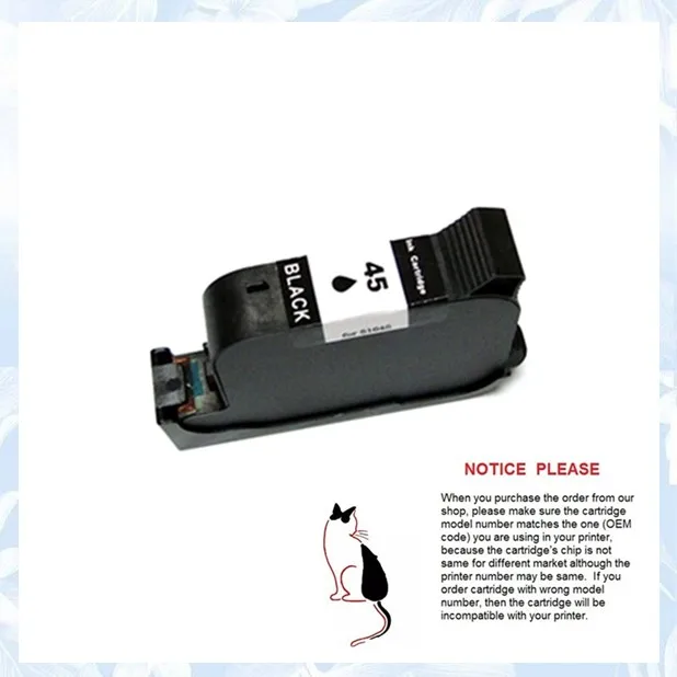 

YOTAT Remanufactured ink cartridge For HP45 HP45XL for HP eskjet 710c 720c 815c 832c 820cxi 830c 850c 870cxi 930c 980c 870cxi