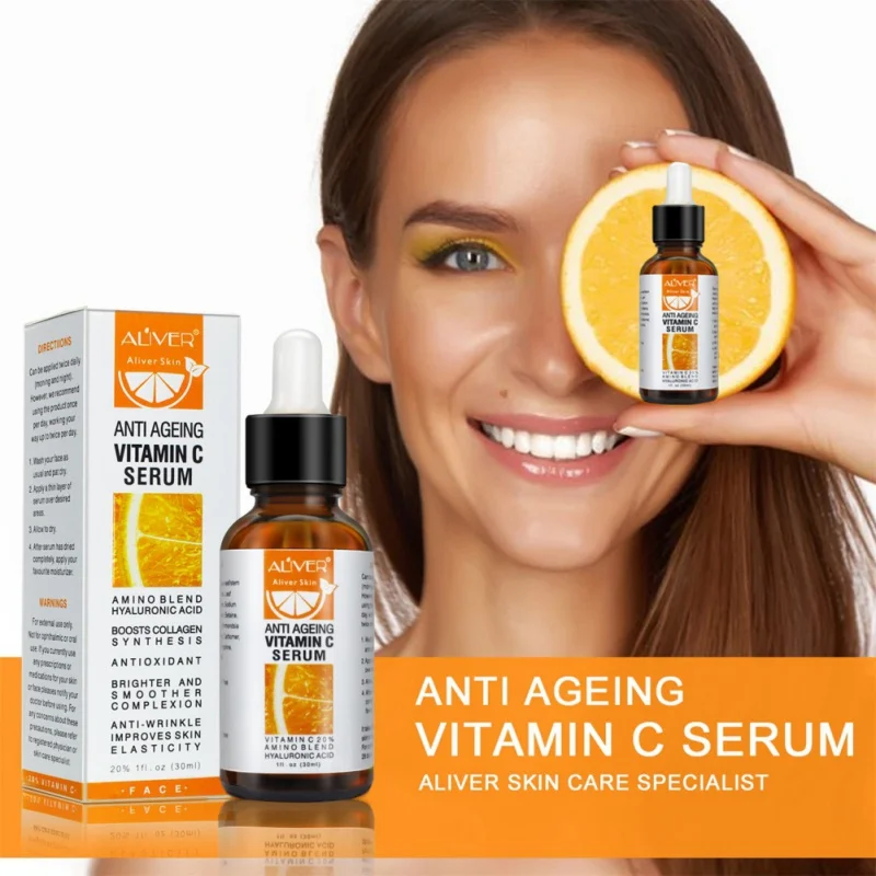 

1pc Face Facial Serum 30ml Vitamin C Serum Firming Repair Skin Anti Wrinkle Anti Acne Anti Aging Serum Skin Care maquiagem