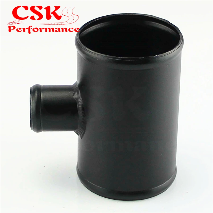 Aluminium T Shape Tube Pipe Joiner 3&quot / 2.75&quot OD for 35mm BOV Adapter Black |