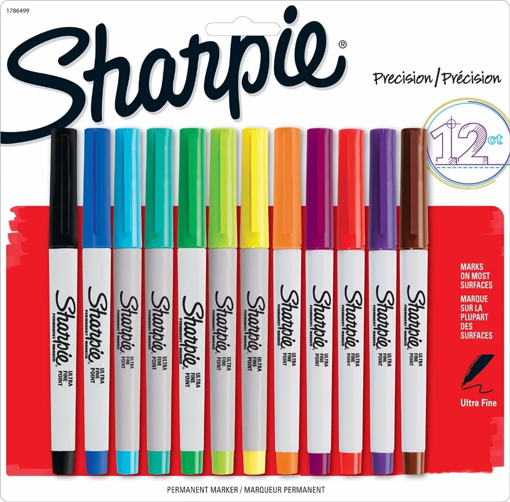 Новое поступление! Перманентные художественные маркеры Sharpie 37175 набор из 12