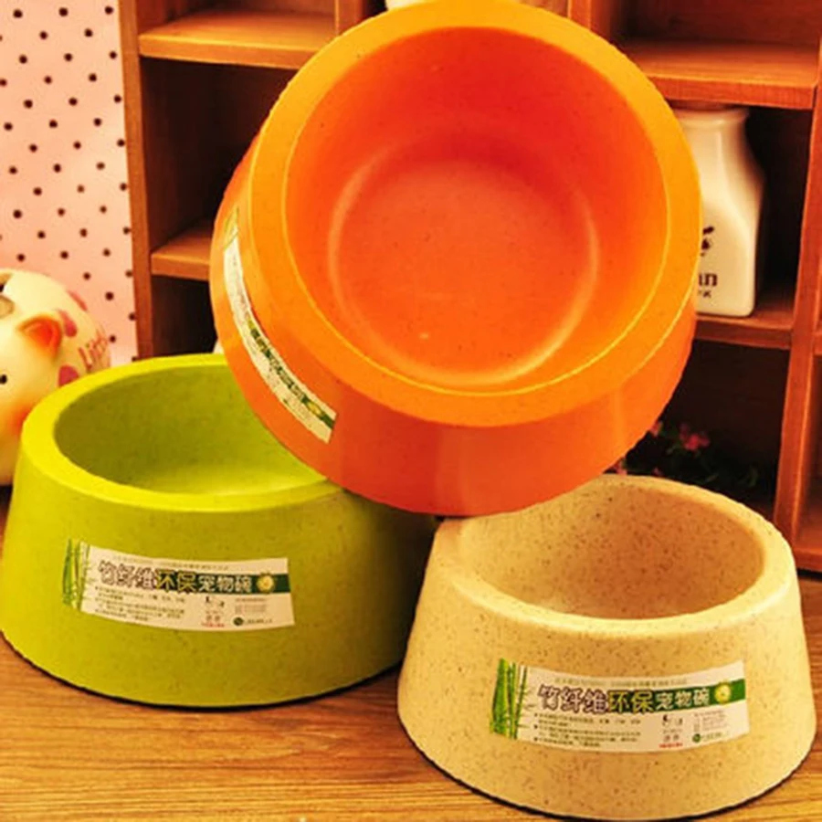 Бамбуковое волокно общая миска для собак Экологичная воды собака Plato Para Perro еда