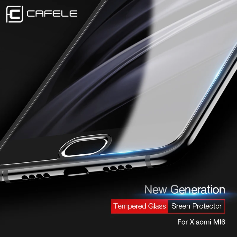 Прозрачная защитная пленка CAFELE HD для xiaomi MI6 2.5D с закругленными краями, не полное покрытие, защитная пленка из закаленного стекла для xiaomi MI6