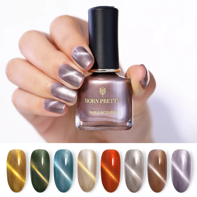 BORN PRETTY 6 мл Лак для ногтей с эффектом кошачий глаз Сияющий эффект драгоценного
