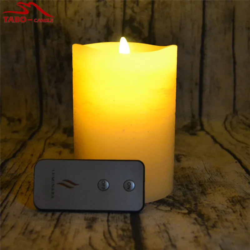 Деревенский Беспламенного Свечи с таймером dancinig пламени реалистичной свечи