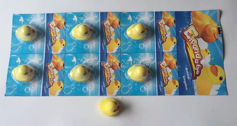 Бесплатная доставка 6x дешевые желтая утка для выращивания в воде Волшебная шутка