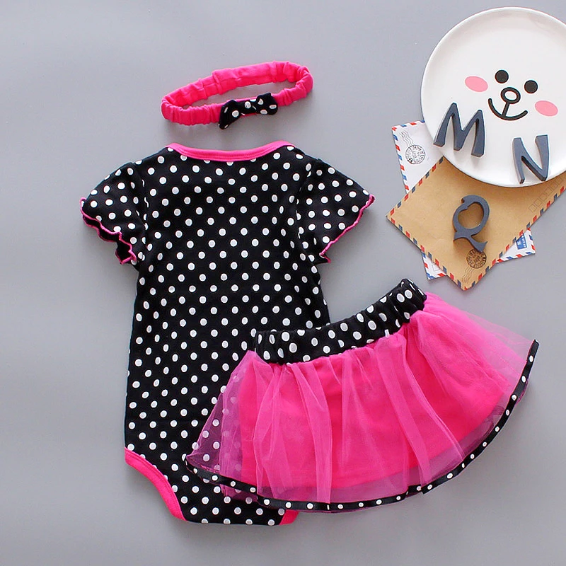HH/Одежда для маленьких девочек летняя одежда новорожденных комплект из 3