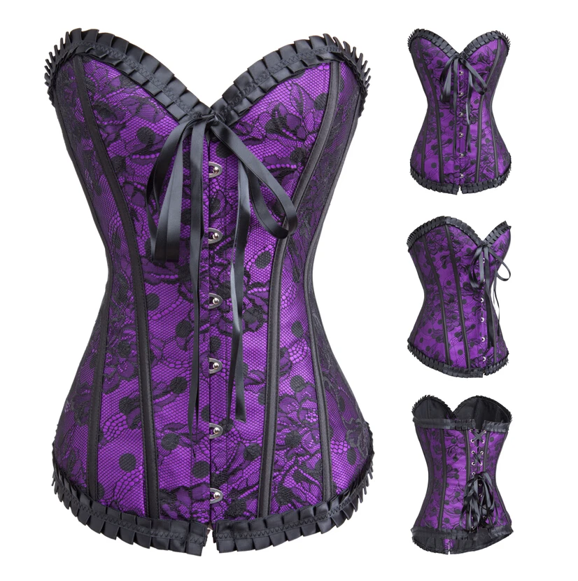 Женский корректирующий костюм сексуальные синие атласные кружевные поясные